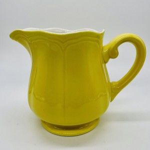 Vintage Sears Buttercup Federalist Ironstone Yellow Creamer Mint Condition
